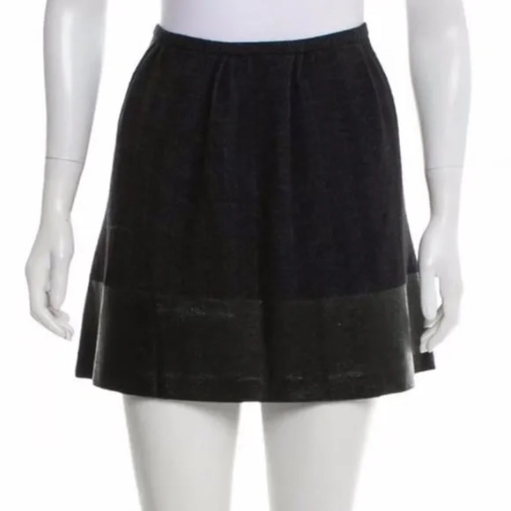 Theory Vintage Arminus Herringbone Mini Skirt